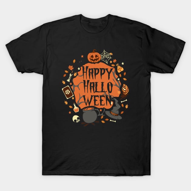 Happy Halloween T-Shirt by Rebelion